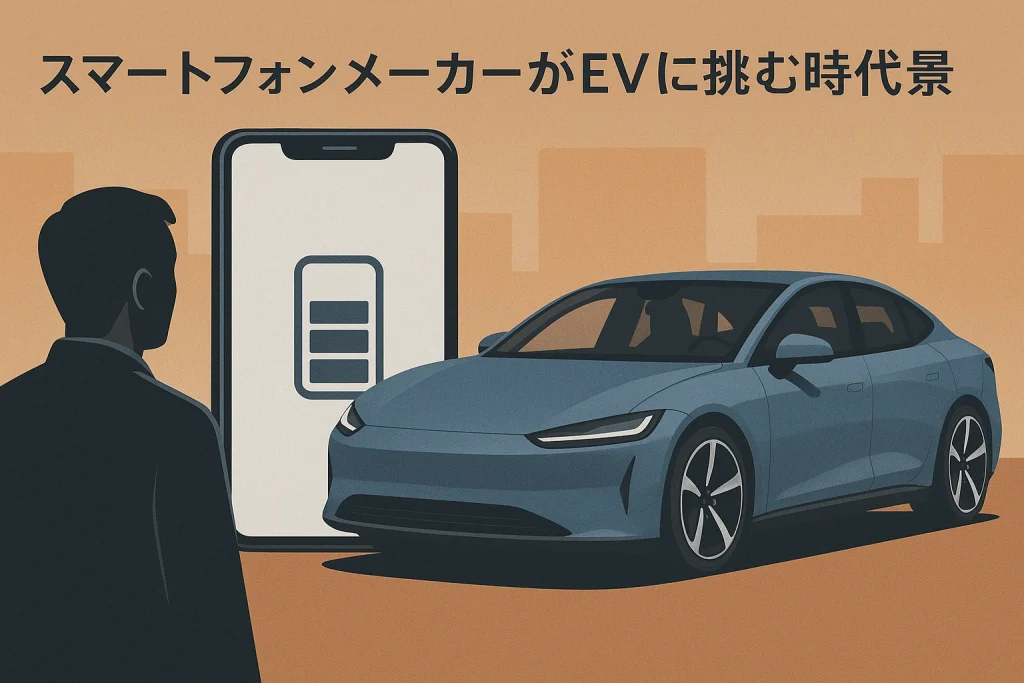 スマートフォンメーカーがEVに挑む時代背景について解説