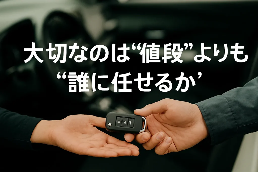 大切なのは“値段”よりも“誰に任せるか”を解説