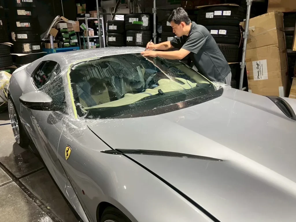 フェラーリ812シルバーの施工事例03