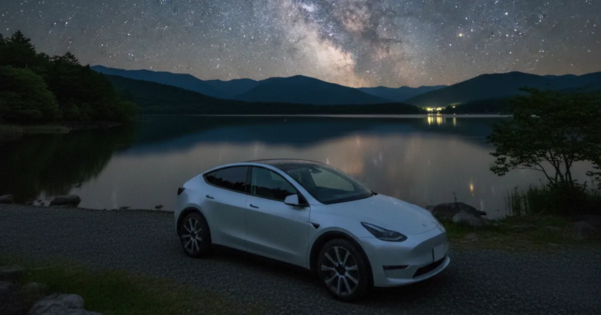 テスラで車中泊・キャンプは最高について解説