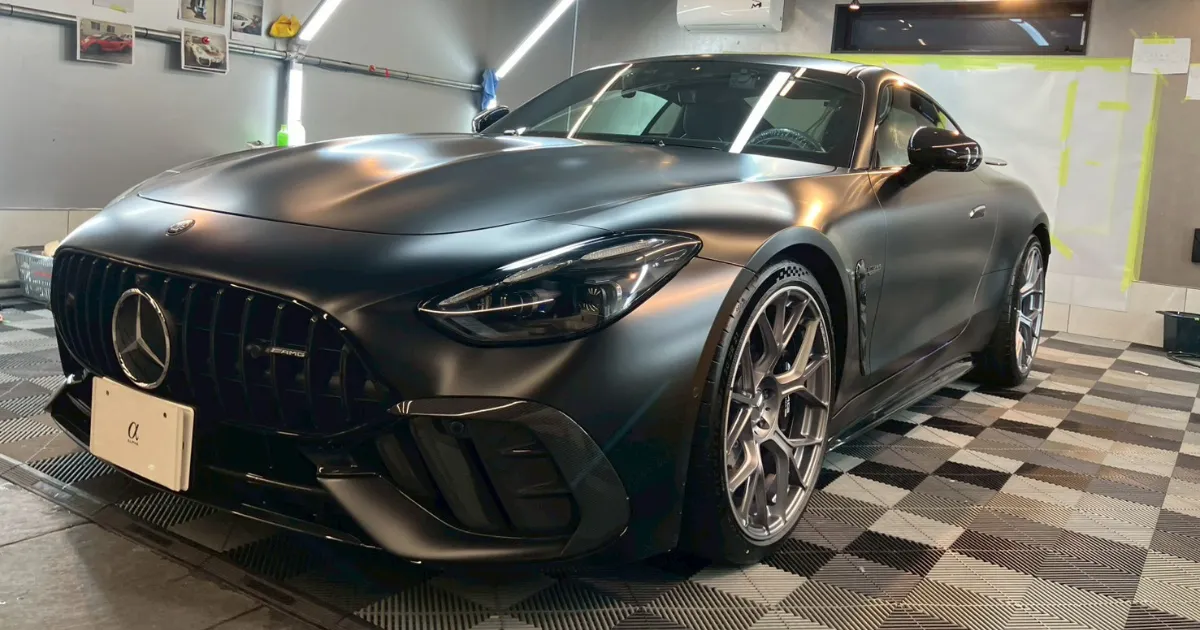 メルセデス・ベンツ AMG GT 63 ステルスプロテクションフィルム施工完了 フロントビュー