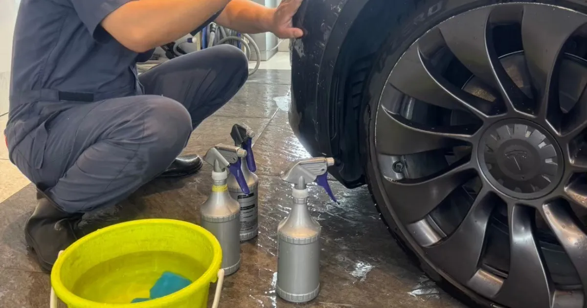 専用クリーナーと保護剤