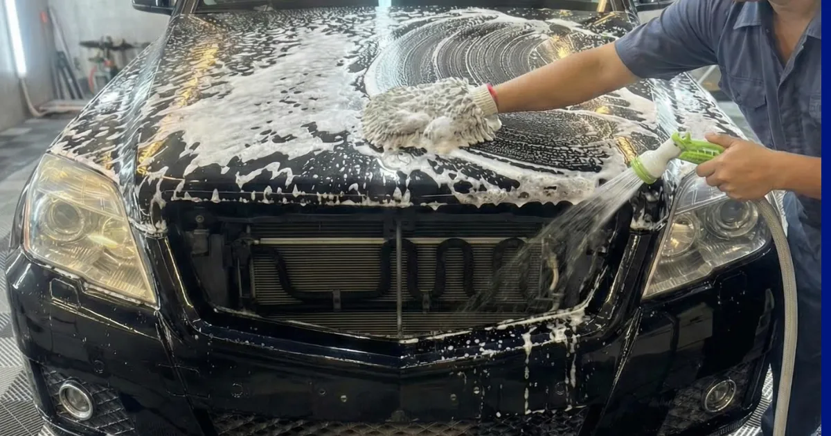 丁寧な手洗いの様子